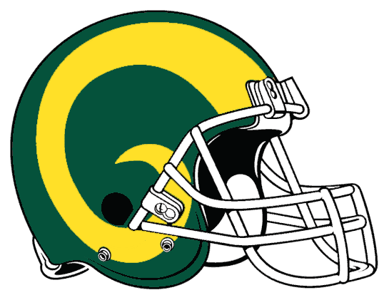 Colorado State Rams 1982-1992 Helmet Logo Print Decal